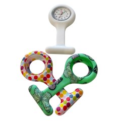 white hygiene watch with 2 extra silicone