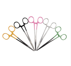 Arteriepinsett med fargede håndtak. Ikke for invasivt bruk