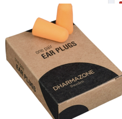 Ear plugs. Green solution from Dharmazone. Sweden. 