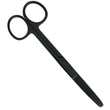 Sterk proff TITANIUM saks. Sort 