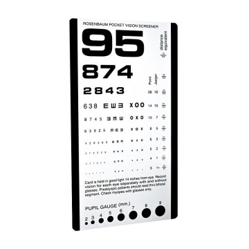 Pocket eye chart