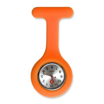 Silikonklokke - oransje