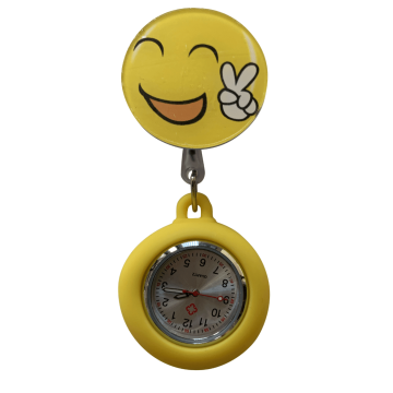 Silikonklokke med smiley face