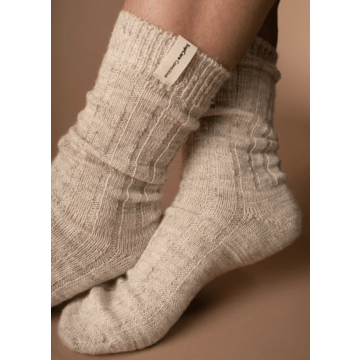 LIMITED EDITION, RECYCLED SOCKS, OFF-WHITE, 2 PACK. No compression